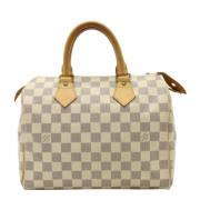 Pre-owned Canvas handbags Louis Vuitton Vintage , White , Dames