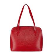 Pre-owned Leather shoulder-bags Louis Vuitton Vintage , Red , Dames