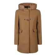 Front Toggle Coat Fay , Brown , Dames