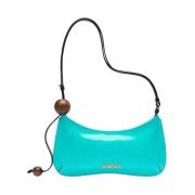 Turquoise Schoudertas Verhoog Stijl Jacquemus , Blue , Dames