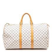 Pre-owned Coated canvas handbags Louis Vuitton Vintage , White , Dames