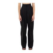 Wijde zwarte broek Jacquemus , Black , Dames