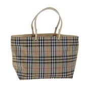 Pre-owned Nylon handbags Burberry Vintage , Beige , Dames