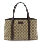 Pre-owned Canvas totes Gucci Vintage , Brown , Dames