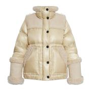 Donsjack Esquele Moncler , Beige , Dames