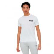 Logo T-shirt Verhoog Stijl Mannen Garderobe Armani , White , Heren