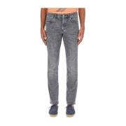 Slim-Fit Denim Jeans Boss , Gray , Heren