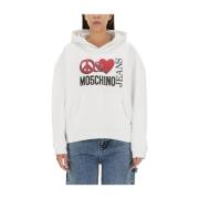 Stijlvolle Love Hoodie Moschino , White , Dames