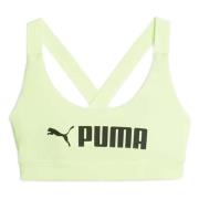 Mid Impact Fit Top Puma , Green , Dames