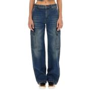 Cargo Loose-fit Jeans Stella McCartney , Blue , Dames