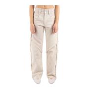 Ivoor Straight Pants Update Garderobe Isabel Marant , White , Dames