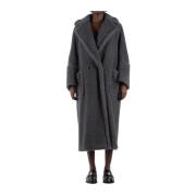 Grijze Dubbel-Borst Jas Max Mara , Gray , Dames