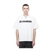 Luxe Smiley Hotel Print T-Shirt Jil Sander , White , Heren