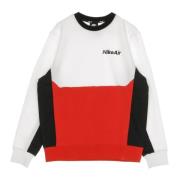 Heren Crewneck Sweatshirt in Wit/Rood/Zwart Nike , Multicolor , Heren