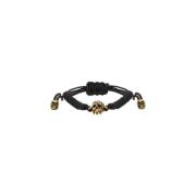 Messing Skull Armband voor Stijlvolle Look Alexander McQueen , Black ,...