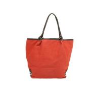 Pre-owned Canvas shoulder-bags Burberry Vintage , Red , Dames