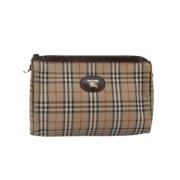 Pre-owned Canvas pouches Burberry Vintage , Beige , Dames