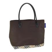 Pre-owned Nylon handbags Burberry Vintage , Brown , Dames