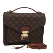 Pre-owned Canvas handbags Louis Vuitton Vintage , Brown , Dames