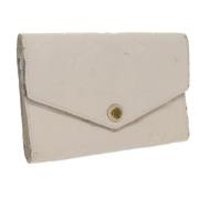 Pre-owned Leather wallets Louis Vuitton Vintage , White , Dames