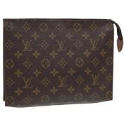 Pre-owned Canvas pouches Louis Vuitton Vintage , Brown , Dames