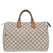 Pre-owned Canvas louis-vuitton-bags Louis Vuitton Vintage , White , Da...