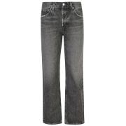 Grijze Straight Jeans voor Vrouwen Agolde , Gray , Dames