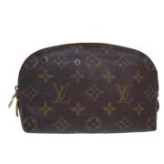 Pre-owned Canvas pouches Louis Vuitton Vintage , Brown , Dames