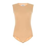 Stretch Nylon Body in Skin Pink Maison Margiela , Pink , Dames