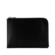 Pre-owned Leather clutches Louis Vuitton Vintage , Black , Dames