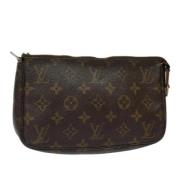 Pre-owned Canvas pouches Louis Vuitton Vintage , Brown , Dames