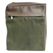 Pre-owned Canvas shoulder-bags Louis Vuitton Vintage , Green , Dames