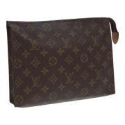 Pre-owned Canvas pouches Louis Vuitton Vintage , Brown , Dames