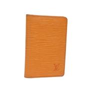 Pre-owned Leather home-office Louis Vuitton Vintage , Orange , Dames