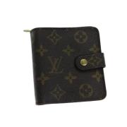 Pre-owned Coated canvas wallets Louis Vuitton Vintage , Brown , Dames