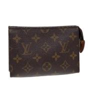 Pre-owned Canvas pouches Louis Vuitton Vintage , Brown , Dames