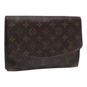 Pre-owned Canvas clutches Louis Vuitton Vintage , Brown , Dames