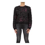 Regular Zwart Crewneck Shirt Twinset , Black , Dames