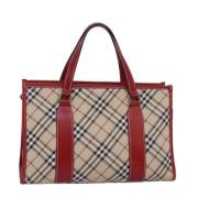 Pre-owned Canvas handbags Burberry Vintage , Beige , Dames