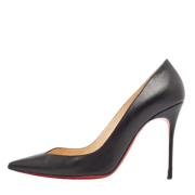 Pre-owned Leather heels Christian Louboutin Pre-owned , Black , Dames