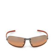 Pre-owned Fabric sunglasses Chanel Vintage , Brown , Dames