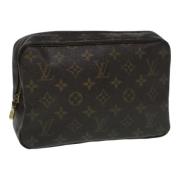 Pre-owned Canvas clutches Louis Vuitton Vintage , Brown , Dames