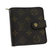 Pre-owned Canvas wallets Louis Vuitton Vintage , Brown , Dames