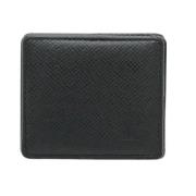 Pre-owned Leather wallets Louis Vuitton Vintage , Black , Heren