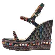 Pre-owned Leather sandals Christian Louboutin Pre-owned , Multicolor ,...