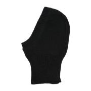 Zwarte Merinowollen Balaclava Ernest W. Baker , Black , Heren