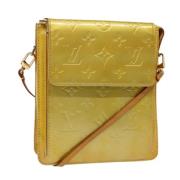 Pre-owned Leather shoulder-bags Louis Vuitton Vintage , Yellow , Dames