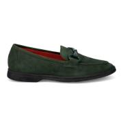 Groene Suède Mocassin Schoen Belle Vie , Green , Dames