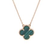 Pre-owned Yellow Gold necklaces Van Cleef & Arpels Pre-owned , Green ,...