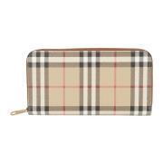 Beige Portemonnees Elmore Stijl Burberry , Beige , Dames